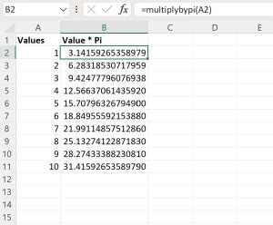 Math.pi In Vba