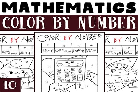 Mathcolor By Number Printable