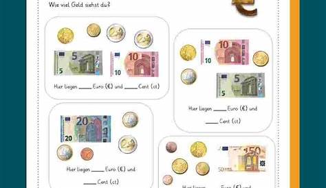 Grundschule-Nachhilfe.de | Arbeitsblatt Mathe Klasse 1-2 Münzen und