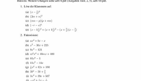Matheübungen und Matheaufgaben 9. Klasse mit Lösungen
