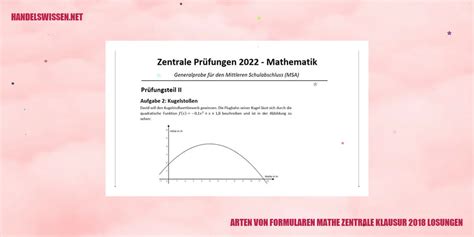 Mathe Zentrale Klausur 2018 Lösungen – Everything You Need To Know