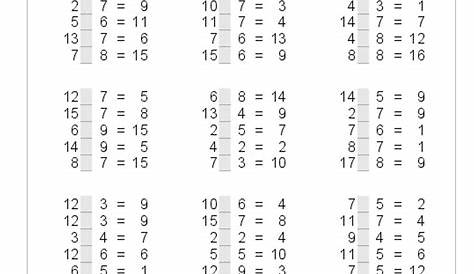 Kopfrechenblätter für den Zahlenraum bis 20 - Plus size in 2020 | Mathe