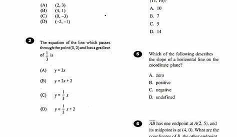 Form 4 Mathematics Quiz