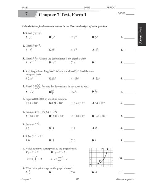 mathematics form 1 chapter 7 exercise with answers