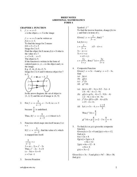 mathematics form 4 chapter 1 exercise with answer