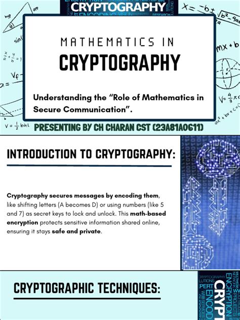 mathematics in Cryptography
