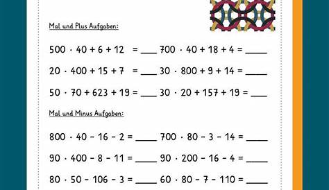 Mathe Arbeitsblatter Klasse 4 Kostenlos Zum Ausdrucken innen Mathematik