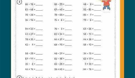 Kostenloses Arbeitsblatt 2.Klasse Mathematik Addition | Mathematik 2