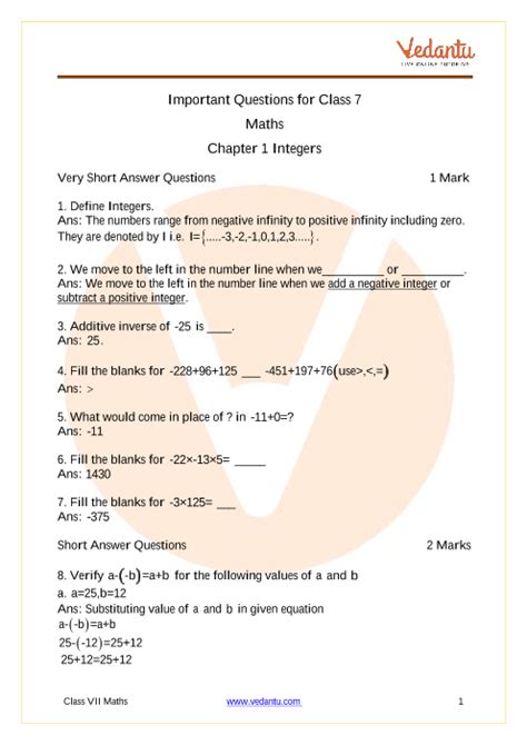 maths case study questions for class 7 with answers pdf term 1
