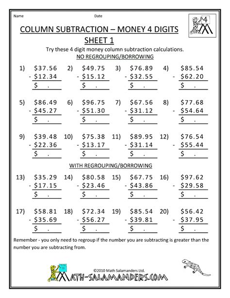 maths division worksheet for class 4 with answers pdf