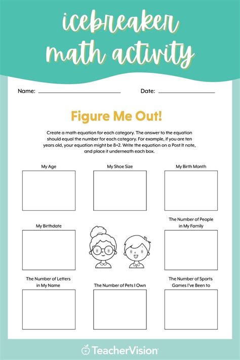 Maths Icebreakers Worksheets