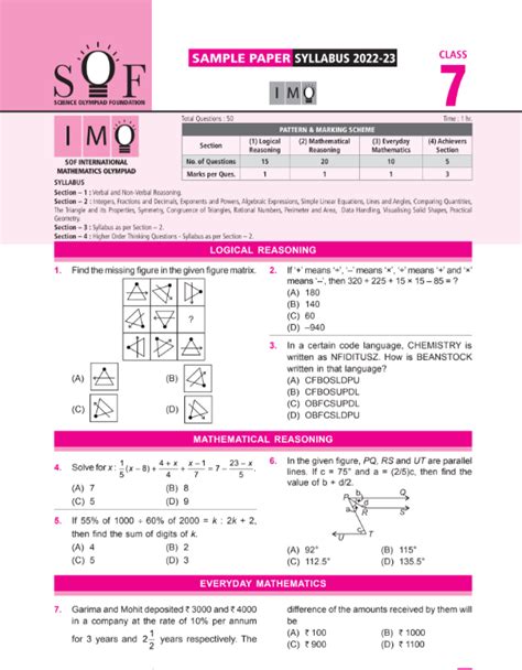 maths olympiad questions for class 7 with answers pdf download