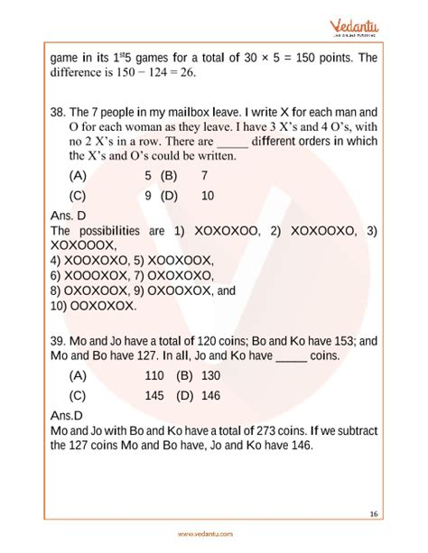 maths olympiad questions with answers for class 2