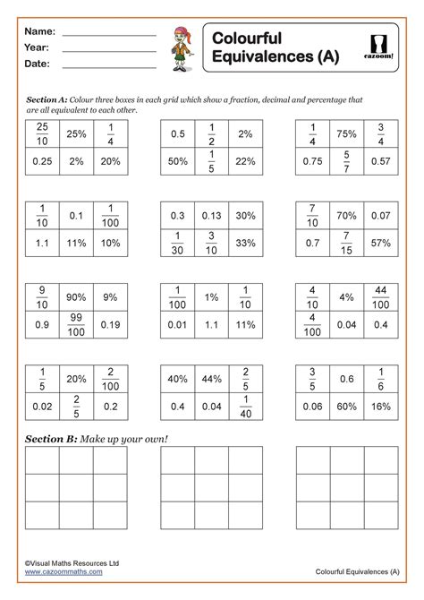 Maths Worksheets For Year 5