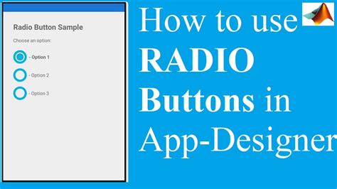 Matlab App Button Group