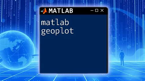 Matlab App Geoplot
