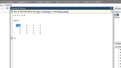 Matlab Array Boolean