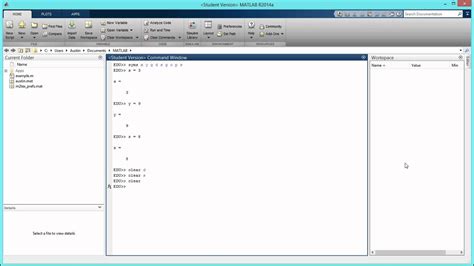 matlab clear variables command