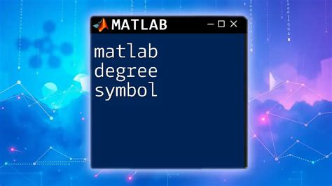 matlab degree