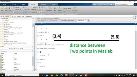 matlab draw line between two points
