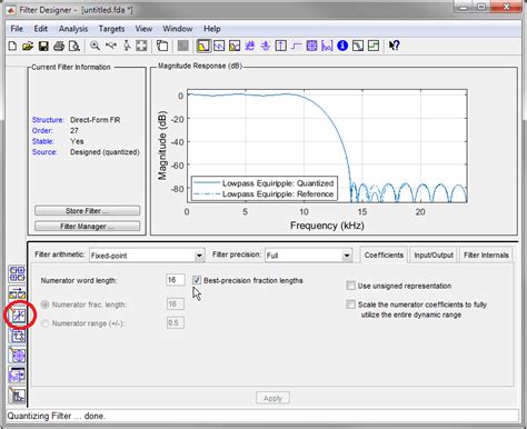 Matlab Filter Design