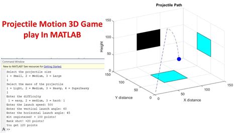 Matlab Gui Plot Projectile Motion