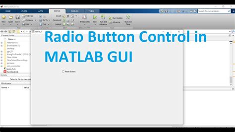 Matlab Gui Radio Button