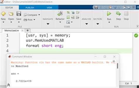 Matlab Online Memory