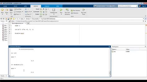 Matlab Show Answer In Decimal