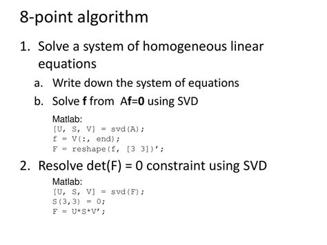 Matlab Svd Algorithm