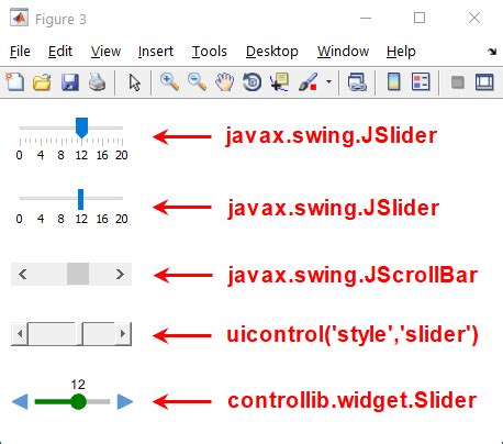 Matlab Uicontrol Slider Ticks