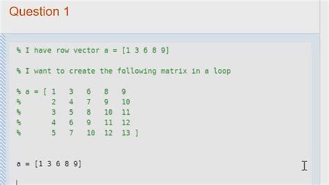 matlab use variable in matrix