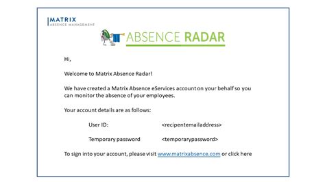 matrix absence fax number