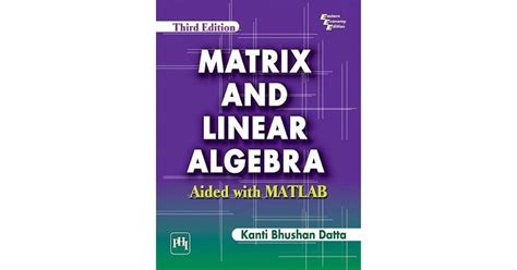 matrix and linear algebra aided with matlab pdf