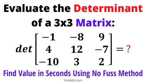 matrix determinant method