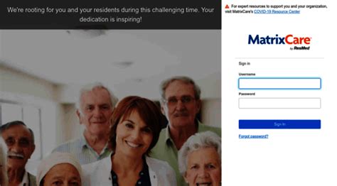 matrix home care login