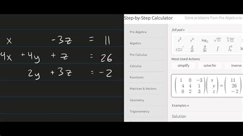 matrix inverse calculator symbolab