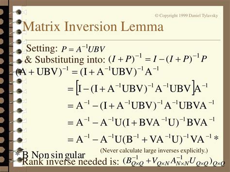 Unlock the Secrets of Linear Equations: The Matrix Inversion Lemma Explained
