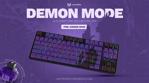 matrix keyboards clix demon mode