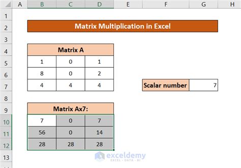 matrix multiplication excel value error