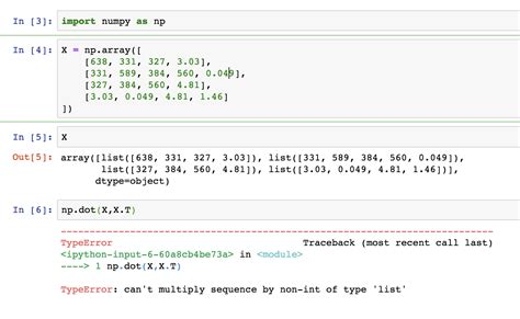 matrix transpose python numpy