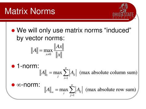 Matrix Vector Norm Explained