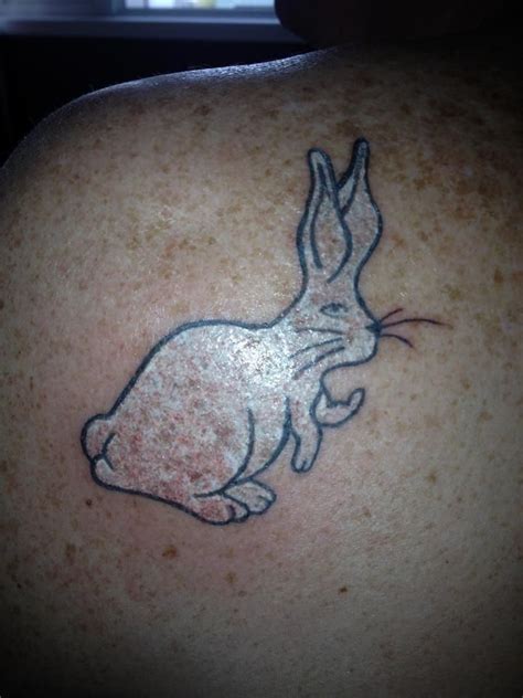 My white rabbit tattoo....knock knock neo. The matrix and Alice in