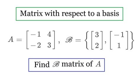 Matrix With Standard Basis