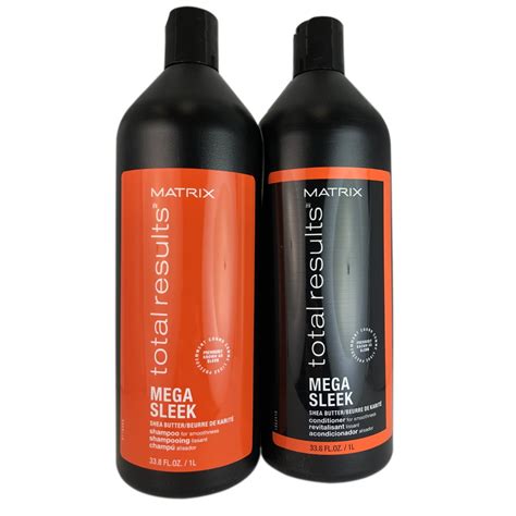 Matrix Total Results Mega Sleek Shampoo 10.1 oz & Total Results Mega Sleek Conditioner 10.1 o