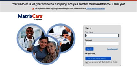 matrixcare sso sign in