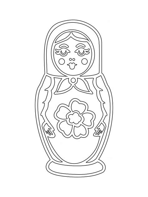 Matryoshka Stencil Free Printable
