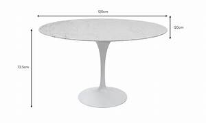 Eero Saarinen Round Tulip Dining Table In Marble Replica Matt Blatt