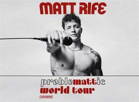 matt rife official comedy tour