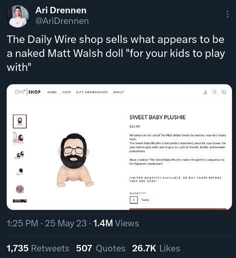 matt walsh plush